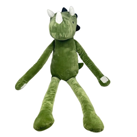 Pillowfort Toys Pillowfort Green Dino Dinosaur Triceratops Plush 22